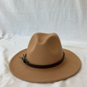 Stylish tan hat